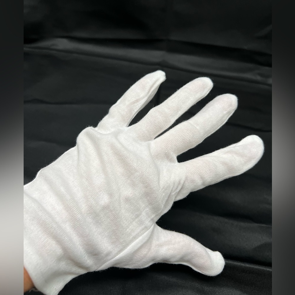 White Cotton Gloves 83 Pairs